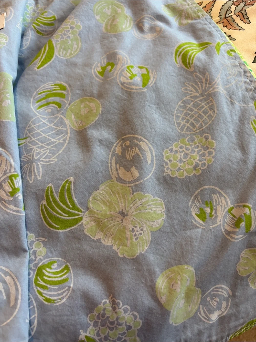 Lilly Pulitzer Lime Green Printed Pencil Skirt
